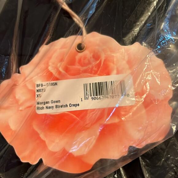 Show Me Your Mu Mu Morgan Trumpet Gown Navy NEW Size XS 0-2 - Picture 4 of 5